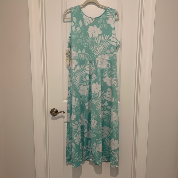 Ruby Rd. Sleevelss Maxi Dress Size Medium Sea Green NWT - Picture 2 of 8